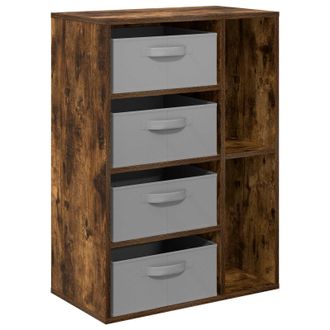 vidaXL Aparador Roble Ahumado 60 X 33,5 X 84 Cm Vidaxl