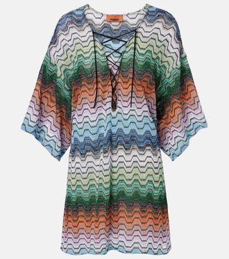 Missoni Copricostume Wave con lam&eacute;