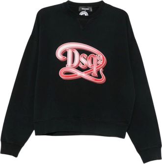 Dsquared2 Felpa Drop Fit - - Sweatshirts & Hoodies - Uomo - Nero - M