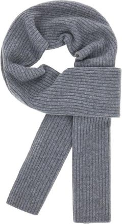 Boggi Milano Accessoires, Heren, Grijs, ONE Size, Kasjmier, Geribbelde Pure Kasjmier Sjaal