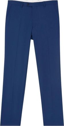 Brooks Brothers Virgin Wool Broeken - Heren - Nette broeken - Blauw - W30 - Wol - Broeken