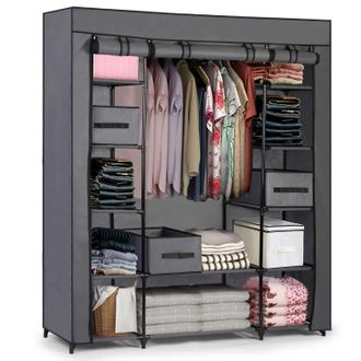 OEM Armario Textil Grande Massido Con Cajones - Grafito