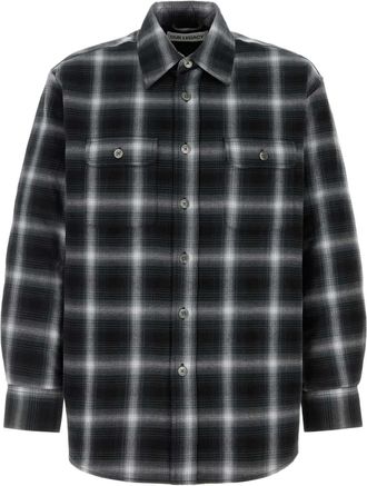 Our Legacy Camicia Ol Moss a quadri - Nero