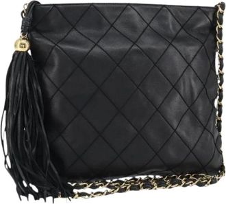 Chanel Pre-owned Cross Body Bags, female, Black, Size: ONE SIZE Pre-owned Vintage Cross Body Bag