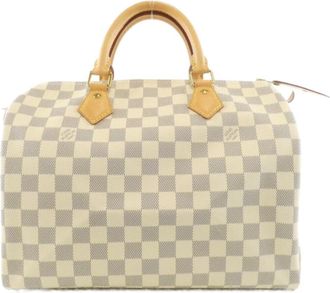 Louis Vuitton Azur Coated Canvas Boston Bag (Pre-Owned)