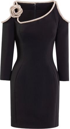 Saiid Kobeisy Short Dress With Crystal Embellishment