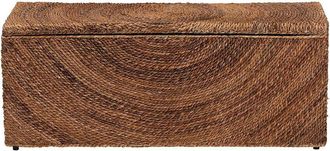 Baxton Studio Verino Handwoven Seagrass Storage Bench With Removable Lid