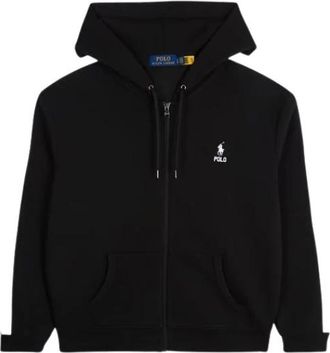 Polo Ralph Lauren Zwart Katoen Polyester Regular Fit Jack - Heren - Vesten met rits - Zwart - XL - Katoen - Hoodies & sweatvesten