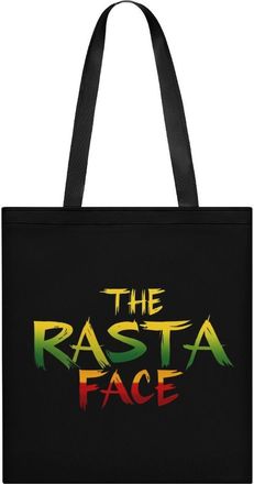 Generic The Rasta Face Womens Tote Casual Shopping Bag Lightweight Shoulder Bags Hobos Handbag for Work Travel Daily 35x40cm