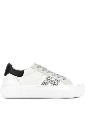 Hogan White Leather Sneakers