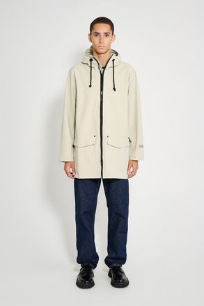 Stutterheim Stockholm Patch Matte Raincoat in Pelican at Nordstrom, Size X-Small