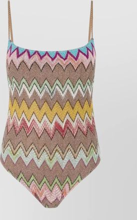 Missoni one piece swimsuit lam&eacute; viscose zigzag