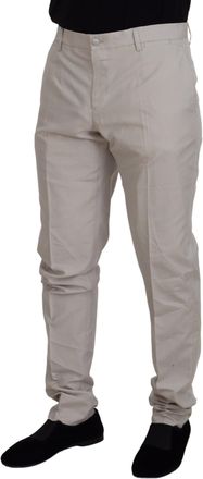 Dolce & Gabbana Mens Silk Chino Beige Polyester