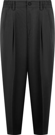 low brand Suit Trousers, male, Black, W34, Virgin Wool Carrot Fit Trousers