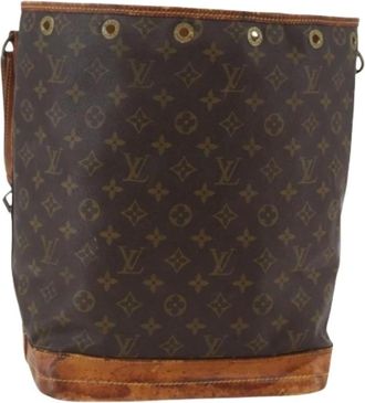 Louis Vuitton Pre-owned Bucket Bags, female, Brown, Size: ONE SIZE Pre-owned Canvas Bucket Bag