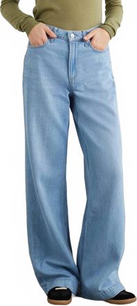 Paige Harper Wide Leg Jeans In Blue