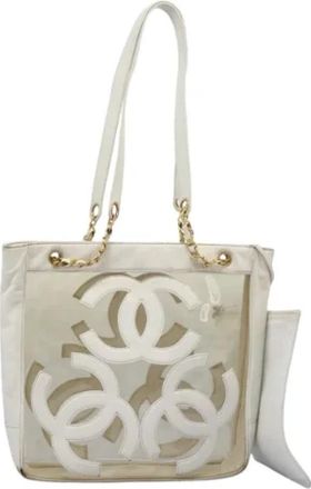 Chanel Pre-owned Vinyl chanel-bags - Dames - Vintage Shopper - Wit - ONE Size - Vintage