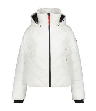 Icepeak Skijacke ICEPEAK D SKIJACKE DOWNLOOK EASTPORT, Damen, Gr. 40, weiss (wei&szlig;), Obermaterial: 100% Polyester, Jacken Skijacke, f&uuml;r Wintersport, aus Polyes