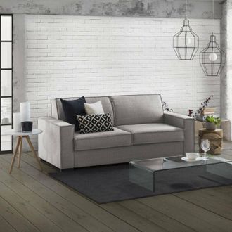 Talamo Italia Talamo Italia - Divano Letto Addolorata, Divano a 3 posti, 100% Made in Italy, Sof&agrave; Soggiorno con apertura girevole, in tessuto imbottito, con