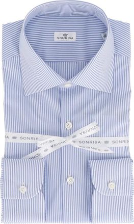 Sonrisa Hombre, Camisas, Azul, Talla: 2XL