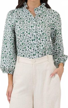 Sugarlips Bertie Button Down Top In Green