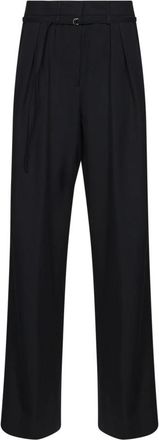 Dries Van Noten Broeken, Dames, Zwart, 2Xs, Wol, Dries Van Noten Rtw