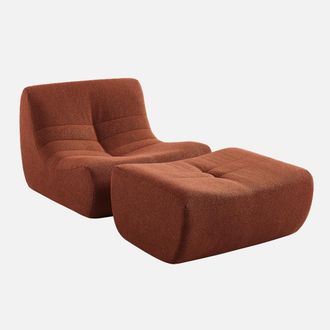 Sweeek Sill&oacute;n De Borreguito Texturizada Con Reposapi&eacute;s