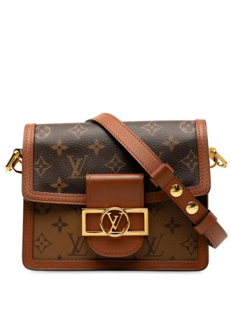 Louis Vuitton 2020 Monogram Reverse Mini Dauphine satchel - Brown