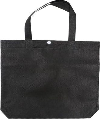 Generic Tote Pouch with Handle, Multi-color Handbag, Reusable Non Woven Fabric Shopping Bag, Large Capacity Grocery Storage Bag(26cm,black)