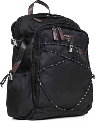 Prada Mens Backpack Speedrock Black Recycled Polyamide Backpacks