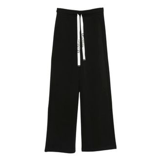 Max Mara Smmbali Wijde Broek - Dames - Broeken - Zwart - Maat: S Katoen