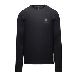 Aeronautica Ts2468Uj00703 Long Sleeve T-shirt - Heren - Tops - Zwart - Maat: 4XL Katoen