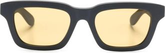 Alexander McQueen Sunglasses, unisex, Black, ONE SIZE, Dark Grey Square Frame Sunglasses