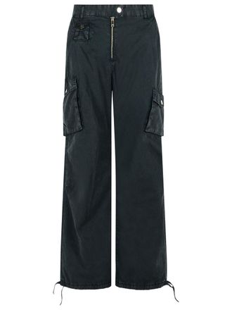 パンツ Ganni Pantalone Cargo In Cotone Organico Ganni Angi Floral Straight Cargo Jeans | Saks Fifth Avenue