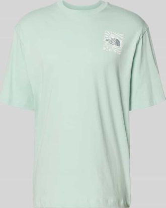 The North Face Oversized T-Shirt mit Logo-Print in Mint, Gr&ouml;&szlig;e XXL