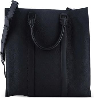 Louis Vuitton Sac Plat NV Bag Monogram Taurillon Leather shoulder bag - Zwart