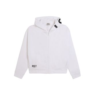 Freddy Felpa cropped cappuccio zip con stampa MST