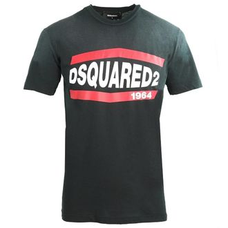 Dsquared2 DSquared2 Unisex volwassen 1964 Faded Cool Fit T-shirt (Zwart)