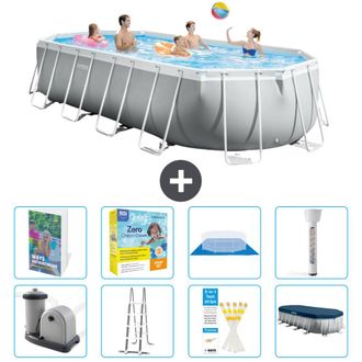 Intex Piscina Prism Frame Oval - 610x305x122 Cm - 9-piezas S532
