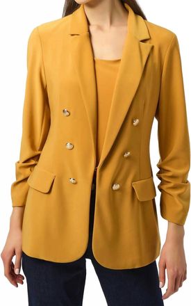 Joseph Ribkoff Long Sleeve Fitted Blazer In Medallion