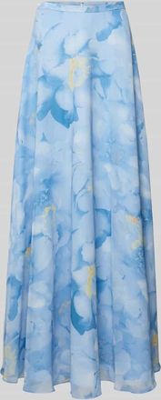 Jake*s Regular Fit Maxirock mit floralem Allover-Print in Sky, Gr&ouml;&szlig;e 32