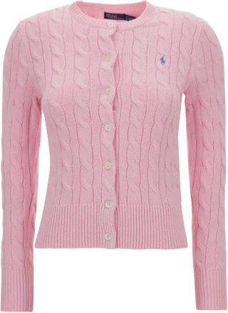 Polo Ralph Lauren Womens Cable-Knit Cotton Cardigan, Size Large