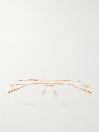 Barton Perreira Occhiali Da Vista In Metallo Dorato Stile Aviator Armstrong - Oro