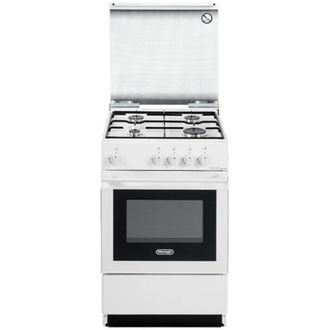 DeLonghi De Longhi Cucina a Gas SGW 554 GN N 4 Fuochi Forno a Gas 50 x 50 Colore Bianco