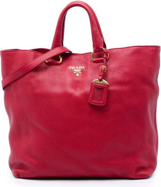 Prada Pre-owned Prada Vitello Daino Open Convertible Tote Ladies VDQUYE9T2Y8LYC5H