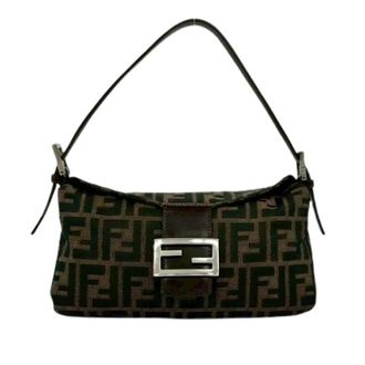 Fendi Pre-owned Shoulder Bags, female, Brown, Size: ONE SIZE Pre-owned Double Flap Shoulder Bag