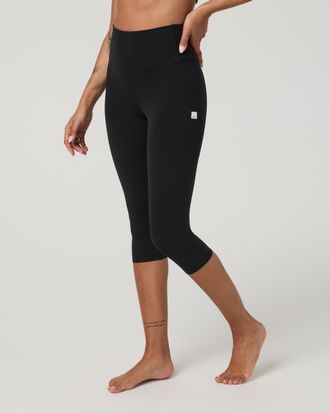 Vuori Clothing AllTheFeels Crop Legging | Black | XS, Size Extra Small