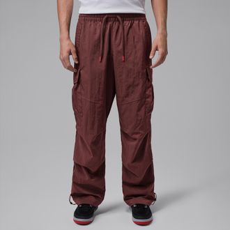 Nike Jordan Mens Jordan Brooklyn Woven Cargo Pants in Brown | IM9818-273