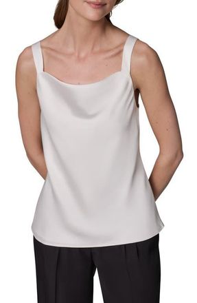 DKNY Cowl Neck Sleeveless Top in Cream at Nordstrom, Size X-Small