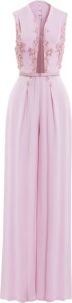 Saiid Kobeisy Embellished Crepe Jumpsuit